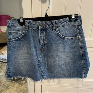 High Waisted Jean Skirt